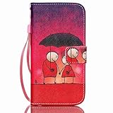 UNEXTATI Galaxy S5 ケース 手帳型ケース カバー ウォレット型ケース 高品質 PUレザー 収納 耐衝撃 全面保護 Samsung Galaxy S5ケース Case (レッド, P1