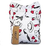 iZiv新生児1厚いおむつ付きオーガニック幼児防水/調整/再利用可能/洗えるポケット布おむつのフィット赤ちゃん0.5-3歳(ハット)