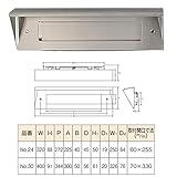 ワイドポスト口/ステンレスシュート 〔口金部分のみ No.30〕 H/L 水上金属 〔部品 DIY 日曜大工〕