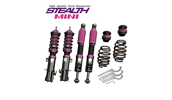 Amazon Stealth Mini 車高調キット Subaru Tv Tw Tt1 2 サンバー サンバーディアス専用 減衰力25段調整 フルタップ 全長調整式 サスペンション Pgfk Mnf007 ファイナルコネクション 車高調キット 車 バイク