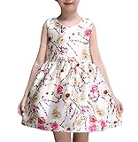 (ウォ２U)Woo2u 春夏 キッズ 女の子 ガールズ 白色 Aライン 花柄 ショート丈 ノースリーブ パーティー チュニック フォーマル ワンピース カジュアル 入園式 お呼ばれ お姫様 ドレス 1