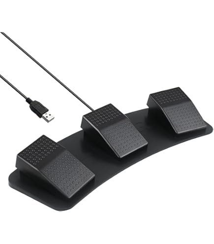 Amazon.co.jp: RAAKIMO フットペダル USBトリプルフットスイッチペダル