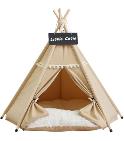 Amazon | カインズ(CAINZ) ペット用テント ティピー グレー | カインズ