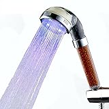 VEHHE Round Rainfall Hand Held Fixed Shower Head High Pressure & Saving Water Negative Lons Shower S