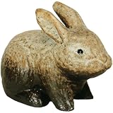 信楽焼　信楽BEST SELECTION　うさぎ・粉引風（全高13.5cm×全幅19cm）