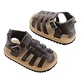 Carter's ユニセックス・アダルト Carter's Baby Boy Crib Shoe, Sandal, Brown PU leather, Newborn カラー: ブラウン
