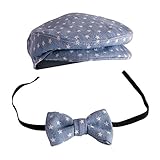[Gosear] ゴシレ Elegant Gentleman Style Newborn Baby Boys Photography Cap Hat Bow Tie Props Costume Clo