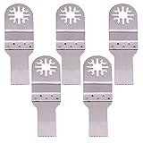 5pcs Universal 20mm SS Silver Oscillating Multi Tool Wood Cutter Saw Blade For Fein Dremel Bosch TCH