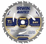 Irwin Tools 1873887 Marathon Carbide Cordless Circular Saw Blade, 7 1/4-Inch, 2-Pack [並行輸入品]