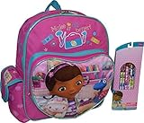 Disney Doc McStuffins Embossed 12" School Backpack With Bonus 6 Pk Pencils [並行輸入品]