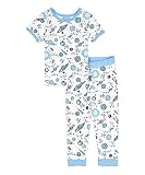 Sweet &ソフトボーイズ半袖パジャマセット男の子パジャマ – 幼児幼児用 カラー: ホワイト
