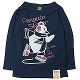 《秋冬春対応》BOOM TOWNKIDS(ブームタウンキッズ) ペンギンスケートスラブ天竺長袖Tシャツ 120cm/ネイビー NO.F-961045