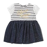 (チャックルベビー) chuckle BABY * ボンシュシュ * 半袖 ボーダー ワンピース ネイビー 95cm P2215-95-32
