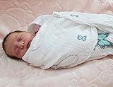 Baby Blanket 100% Organic Muslin swaddle BREATHING Cotton - (2 Pack+Free Hat) - Extra Large and Ultr