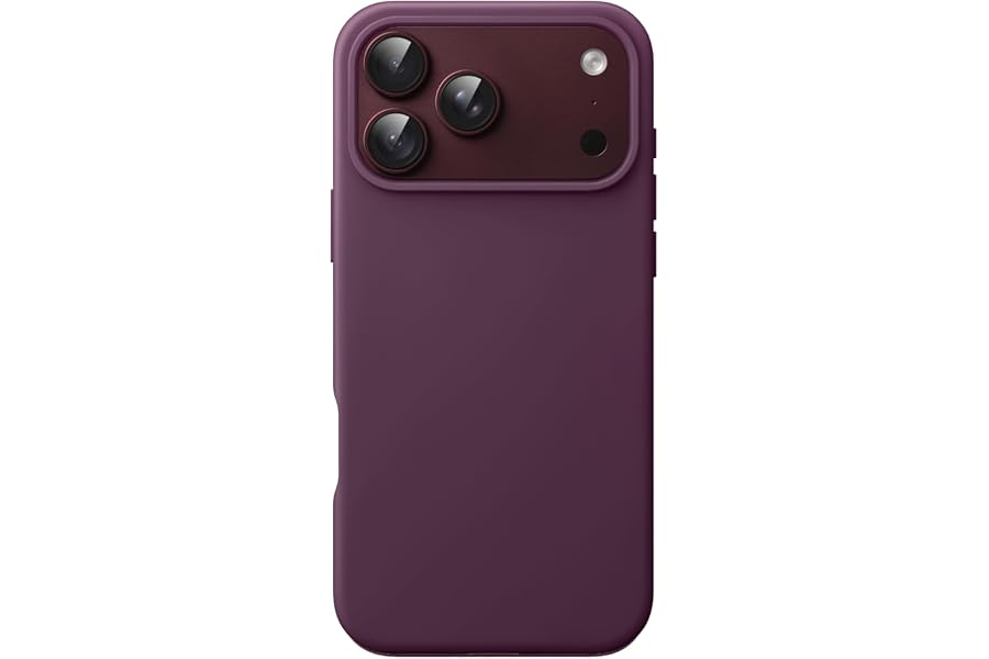 JETech Silicone Case for iPhone 18 Pro Max, Silky Soft Touch, Dark Cherry | Shockproof Protection, Scratch Resistant, Microfi