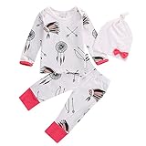 MIOIM® 子供服 ベビー服 シャツ ズボン 帽子 長袖 3点セット プリント Tシャツ＆ロングパンツ セットアップ カッコイイ 男女兼用