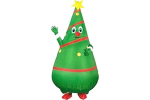 [SVNVIOZ] クリスマスツリー 着ぐるみ クリスマス コスプレ サンタクロース 仮装 コスチューム いたずら 変装スーツ ハロウィン イベント おもしろい パフォーマンス道具 空気充填 膨張式 大人用 男女共用 (ツリー)
