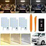 UNNKIBO NV350 CARAVAN E26系 LEDルームランプセット新型 3色30段階調光 リモコン付き 内装パーツ 電球色・白色・昼光色 LEDバルブ 10点セット 取付簡単 専用工具付 取扱説明書付