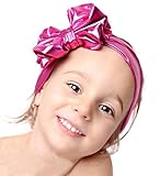 FEITONG ( TM )ファッションLittle GirlsメタリックMessy Bigリボンカチューシャカチューシャベビー