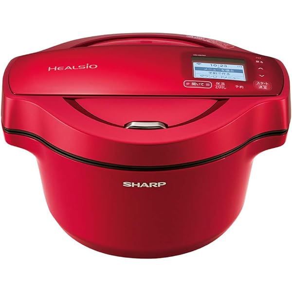 Amazon.co.jp: シャープ ヘルシオ ホットクック 1.6L 無水鍋 レッド KN 