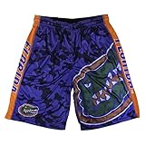 KLEW NCAA Florida Gators Bigロゴポリエステルショーツ L ブルー