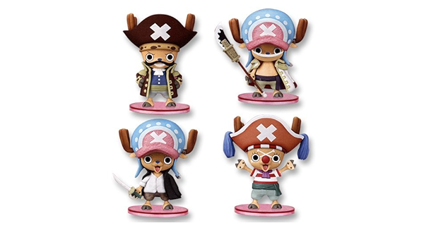 Amazon Onepiece ワンピース チョッパー 目指せ海賊 フィギュア 偉大なる船長編 シャンクスver バギーver ロジャーver 白ひげver 全４種セット バンプレスト プライズ フィギュア ドール 通販