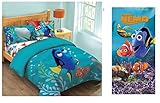 Disney Finding Dory Licensed Twin Bedding Comforter and Towel Set [並行輸入品]