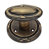 Adonai Hardware Ibneiah Brass Door Knob with Rose (Antique Brass)