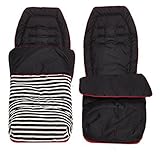 Kids Kargo Luxury Padded Reversible Footmuff (Oxford Stripe) by Kids Kargo