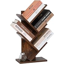 Amazon.co.jp: ブックスタンド デスク上置棚 卓上収納 ツリー型 本棚
