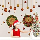 Christmas Wall Sticker Gold Foil Sticker Removable Wall Stickers Murals Removable DIY Home Decoratio