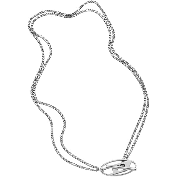 Amazon | Diesel メンズ ステンレススチールチェーンネックレス