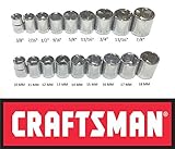 Craftsman 18 Piece 3/8 Drive 6 Point Socket Set by Craftsman