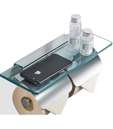 Amazon.co.jp: KAWAJUN カワジュン ペーパーホルダー（紙巻器） ガラス