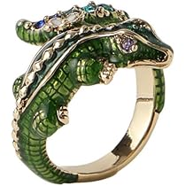 Amazon | [アナスイ] ワニモチーフ リング SAMR0782L XM