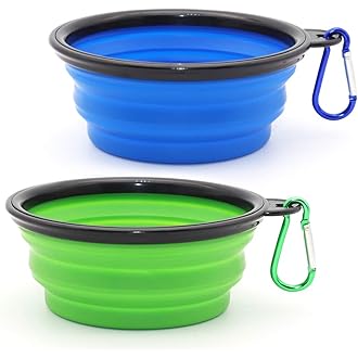 dog travel bowl with lid