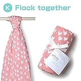 aden + anais (エイデンアンドアネイ) おくるみ 1枚 箱入り 出産祝い アフガン ベビー用品 ベビーギフト (K Flock together) [並行輸入品]