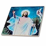 3drose Scenes from the Pastマジックランタンスライド – The Resurrection of Jesus Christ theイースターストーリーヴィンテージ – タイル