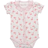 (チャックルベビー) chuckle BABY フラミンゴ 半袖前開きロンパース P2177