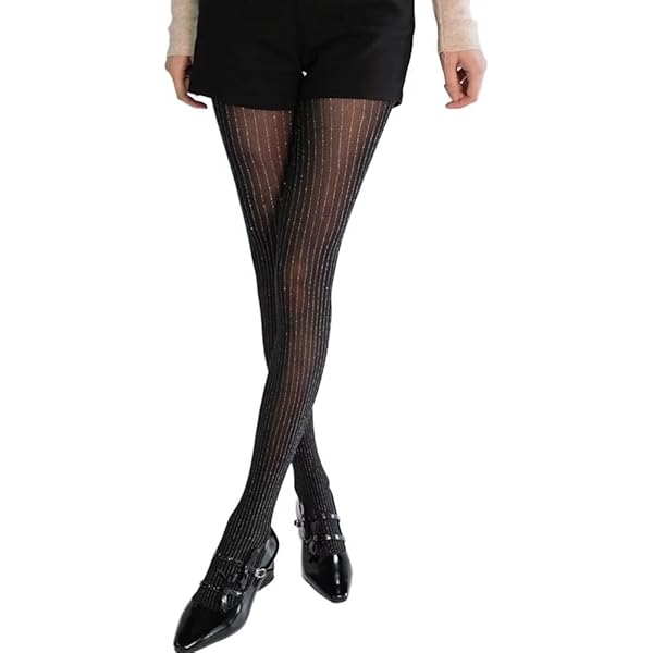 Amazon | [フォラーレ] キラキラ煌めく シルバーラメタイツ