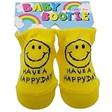 HAVE A HAPPY DAY[赤ちゃん靴下]ベビーブーティーソックス/イエロー