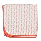 bestaroo Baby Swaddlingブランケット、Leavesピンク