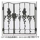 LIXIL 新日軽　ディズニー門扉　角門柱式　プーさんB型　0410+0810　親子開き　【リクシル】 ブラック