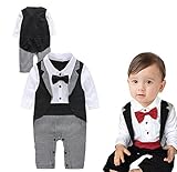 ViVashop キッズ フォーマル ベビー ロンパース 男の子 新生児 結婚式 出産祝い 誕生日 ブラック 95