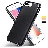 iPhone7Plus/8plus 用ケース5.5インチ対応 ZVE レザーケース 薄型 軽量 ワイヤレス充電対応 マット感 指紋防止 レン