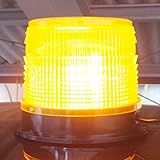 LED回転灯・黄点滅・φ180（DC12V・底部強力マグネット付）