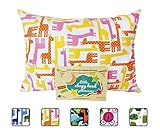 Little Sleepy Head Toddler Pillowcase - Utopia Collection: Pink Giraffes, 13 X 18 by Little Sleepy H