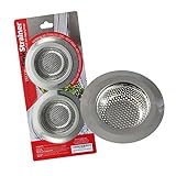 NorthStar Decor ( 2 - Pack ) Heavy DutyステンレススチールKitchen Sink Strainer。Large 4.5 "直径。強力なワイドリム。Durable