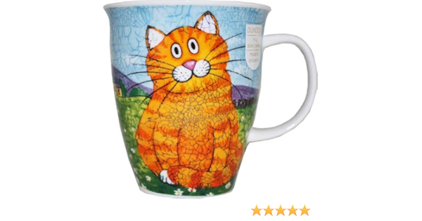 Amazon Co Jp Dunoon ダヌーン マグカップ イギリス製 大容量 0 48lタイプ Happy Cats Ginger ホーム キッチン