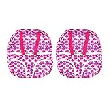 Lovoski 汎用　スクールバッグ　子ども　おもちゃ入れる　バックパック　ひまわり柄　ローズレッド　18インチ人形ドール対応